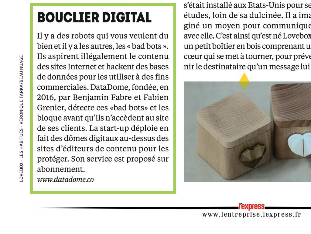 DataDome dans L'Express Réussir