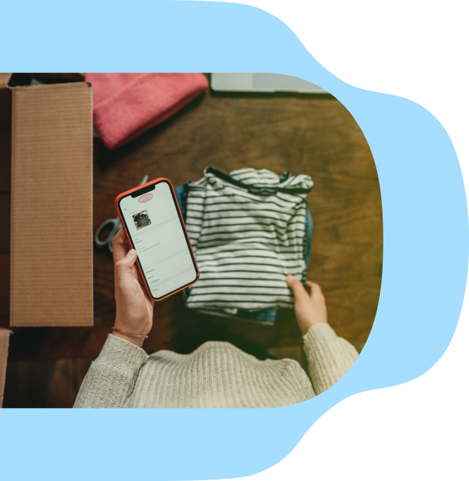 dd masked img Vinted blue