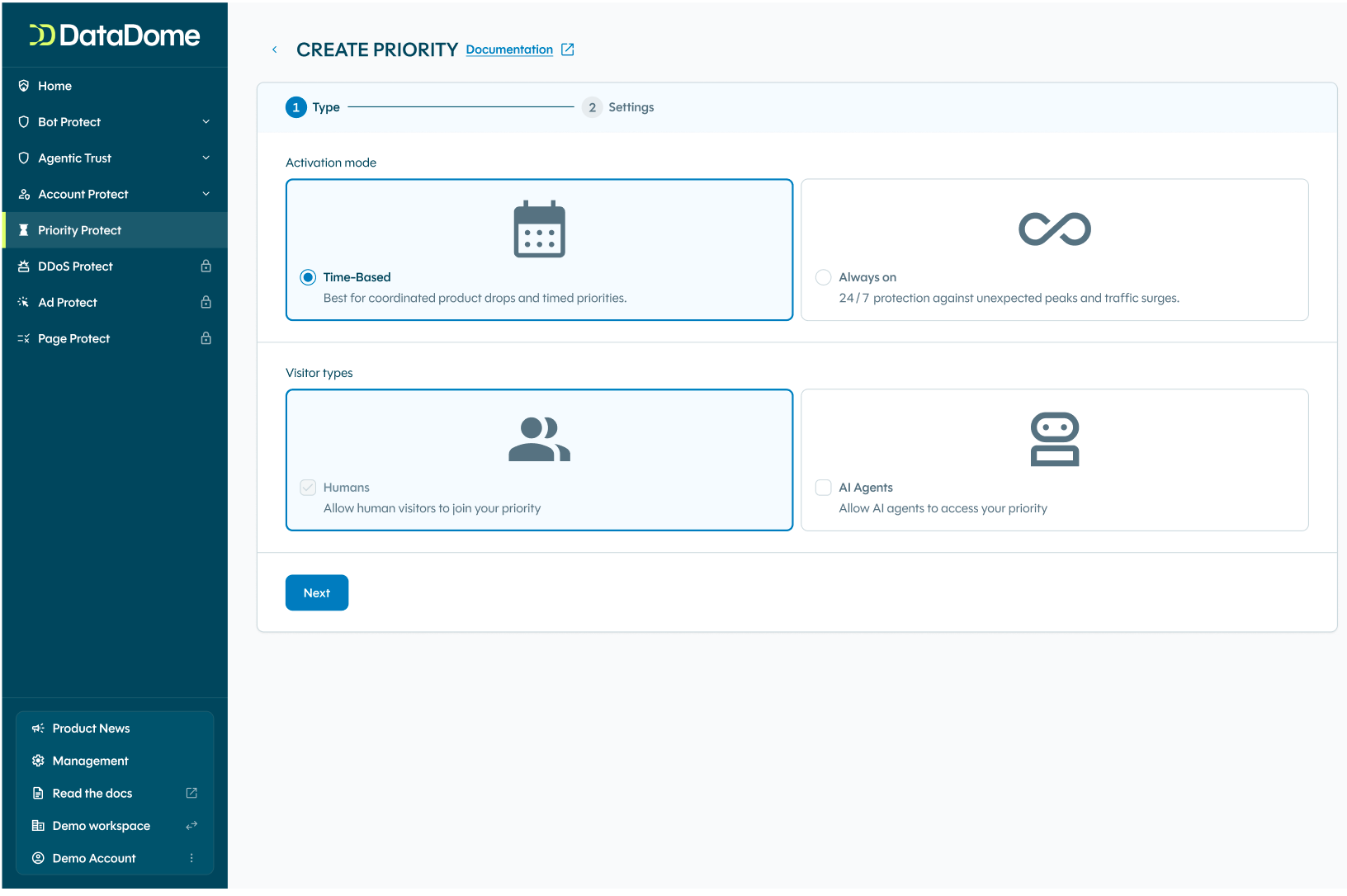 Creating a priority within Priority Protect