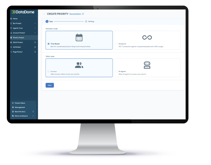 DataDome's Priority Protect product